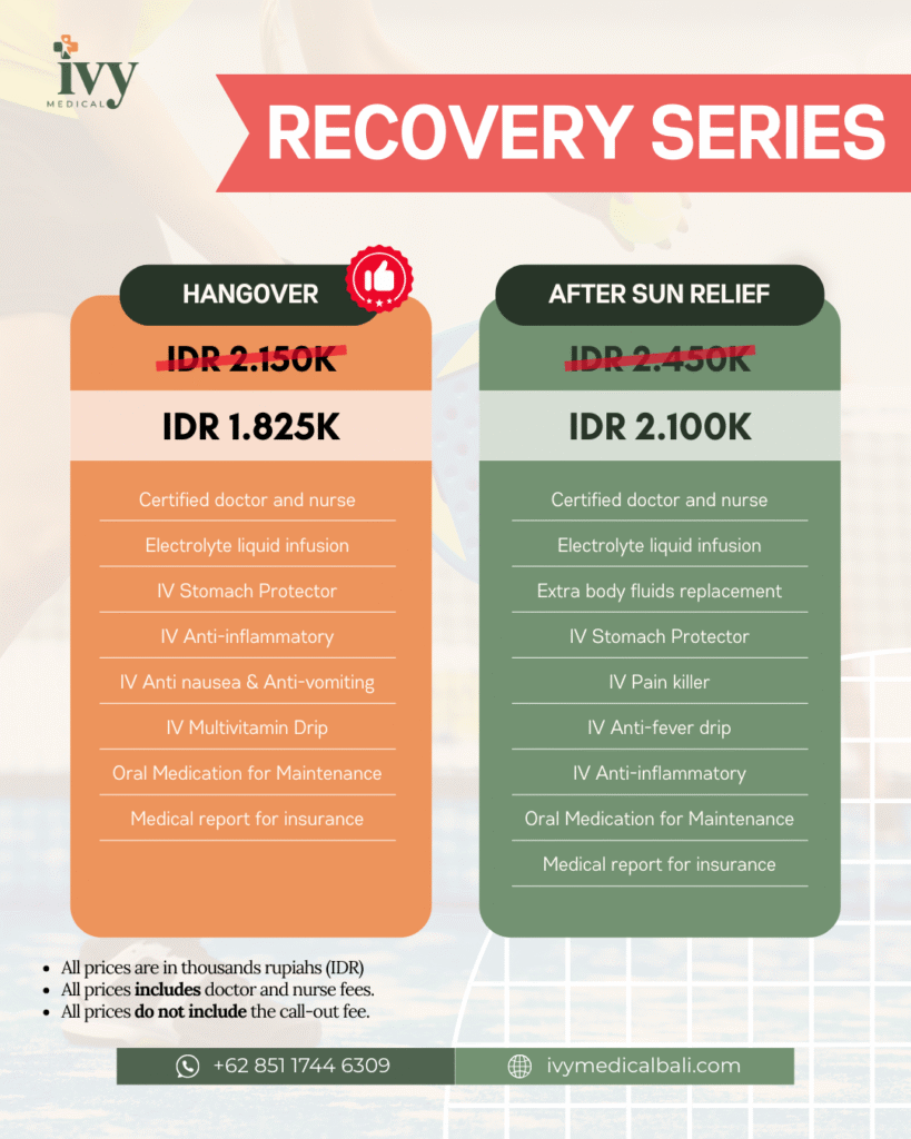Pricelist IV Drip Hangover